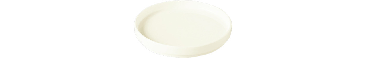 Nordic, Teller flach ohne Rand ø 120 mm creme auch als Deckel für Schale NOBW12